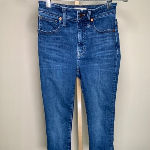 PRICE DROP! Madewell Jeans Dark Wash Curvy High Rise Skinny Leg 24 - Picture 1 of 3